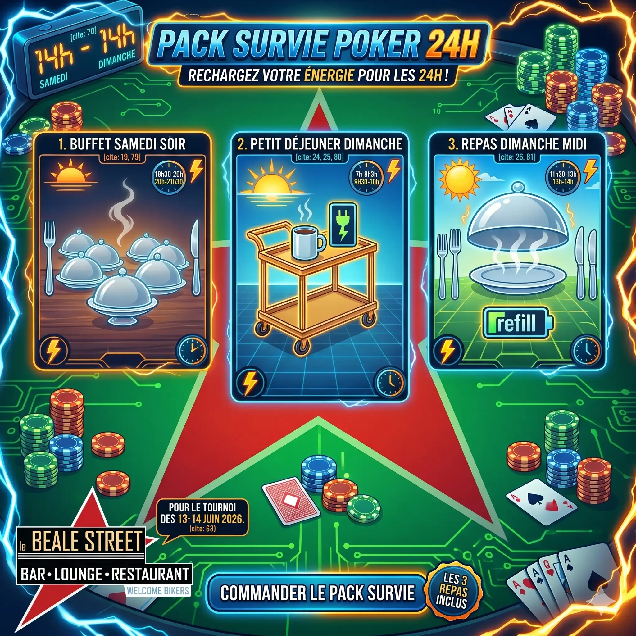Package 24h Poker "Bankroll Calorique"